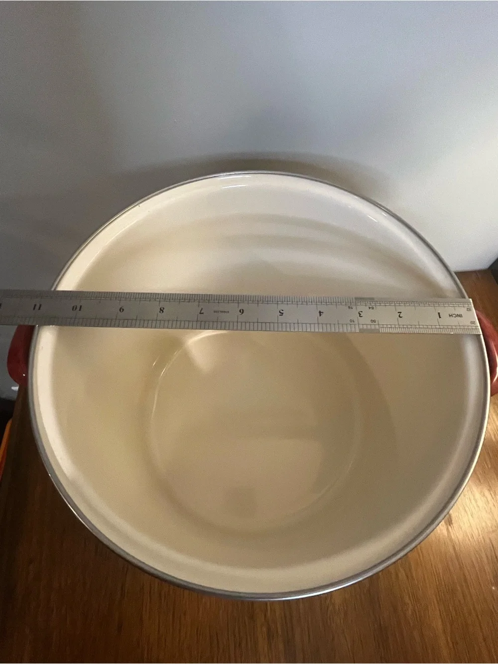 Paula Deen Signature 12 Qt Red Speckled Enamel on Steel Stockpot with Lid